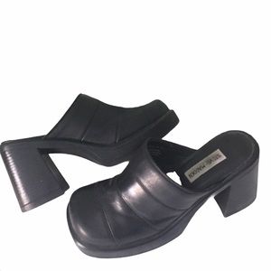 Steve Madden Shoes Platform Mules Chunky Vintage